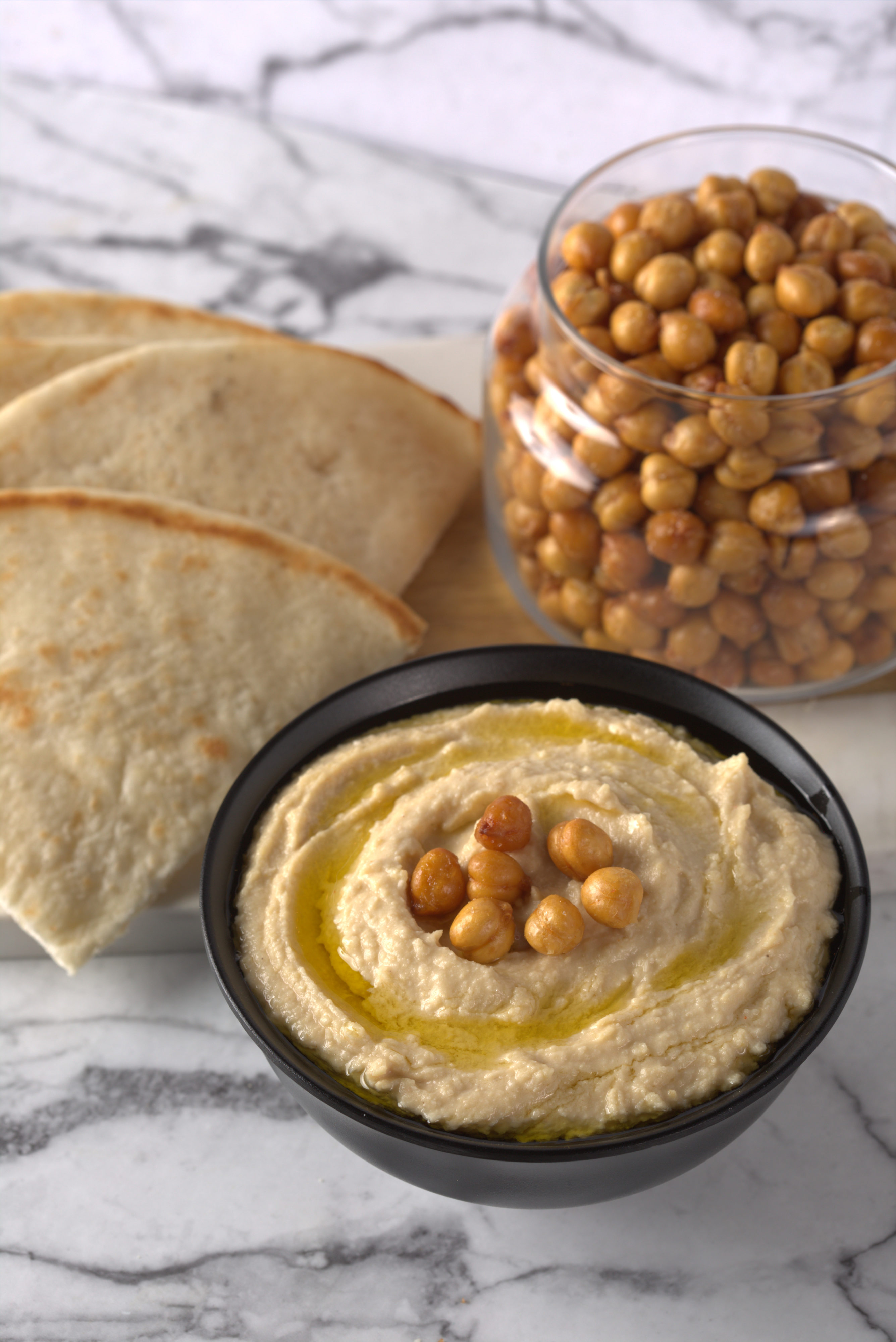 Introducing Our New Eggplant Hummus with Pita Chips - The Halal Guys